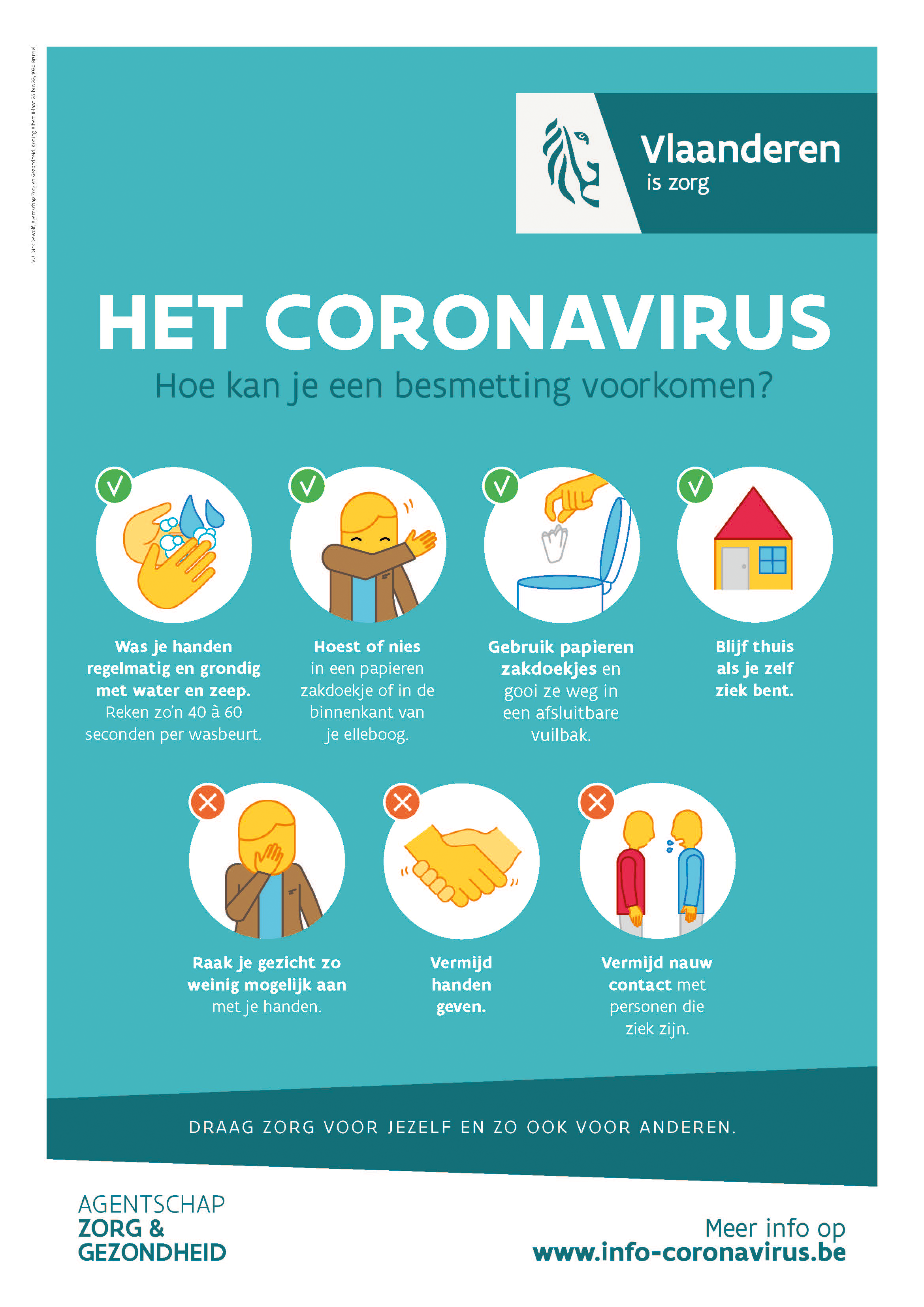 Algemene voorzorgsmaatregelen van de Vlaamse Overheid omtrent het Coronavirus | Liba Advisering